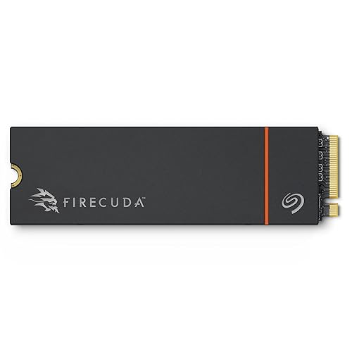 Seagate FireCuda 530R SSD with Heatsink 4TB Internal Solid State Drive - M.2 PCIe Gen4 ×4 NVMe 1.4, speeds up to 7400MB/s, 5050TBW, 1.8M MTBF with Rescue Services (ZP4000GM3A073) 4TB 530N/ Heatsink