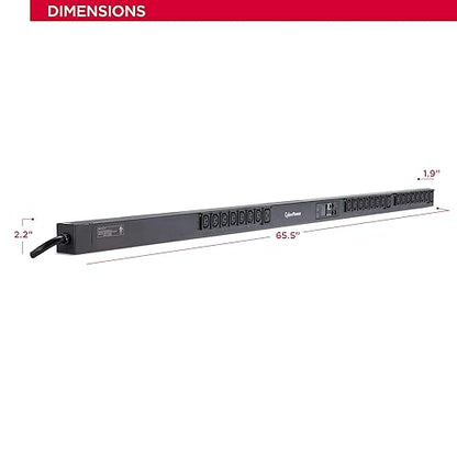 CyberPower PDU41104 Switched PDU, 200-240V/20A, 24 Outlets, 0U Rackmount