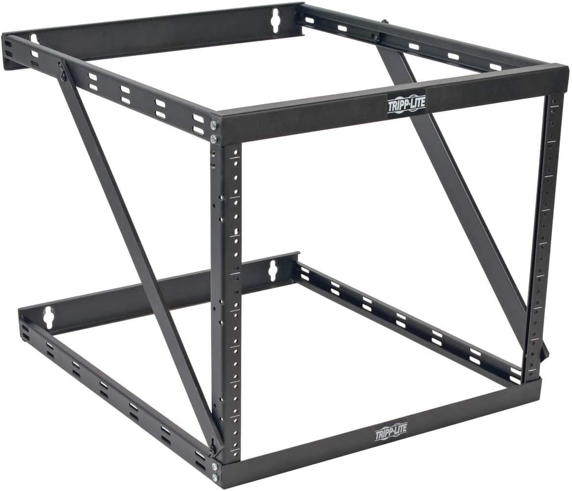 Tripp Lite 8U/12U/22U Expandable Wall-Mount 2-Post Open Frame Rack, Adjustable Network Equipment Rack, UPS Depth, 23.5" Deep (SRWO8U22DP) Expandable (Deep) Rack