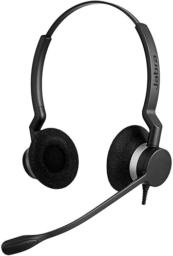 Jabra 2399-829-119 Biz 2300 USB Uc Duo, Wired Headset, On-Ear, Black