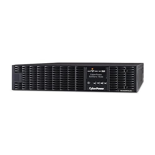 CyberPower OL1500RTXL2U Smart App Online UPS System, 1500VA/1350W, 8 Outlets, 2U Rack/Tower Standard 1500VA