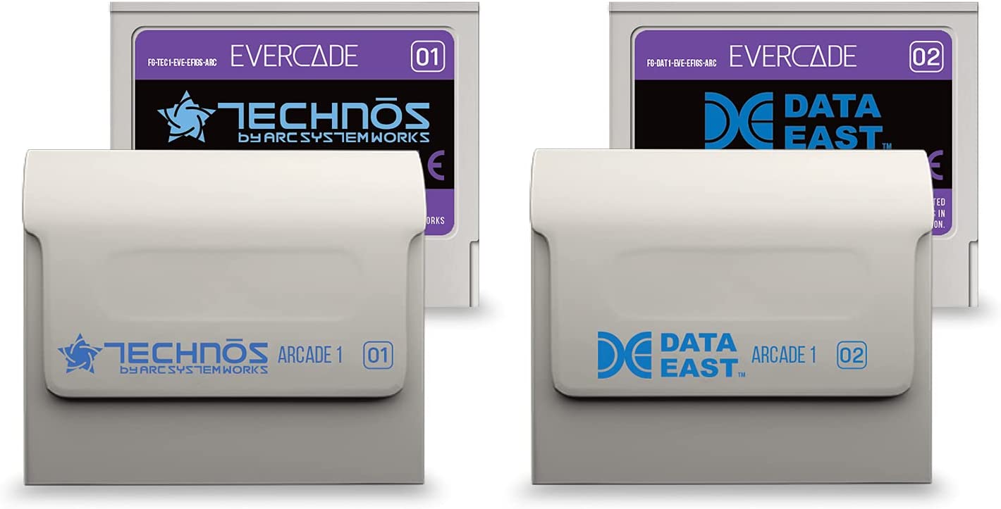 Blaze Evercade Vs Premium Pack (Comes with 2 Controllers &amp; Technos Arcade &amp; Data East Arcade Cartridge), Evercade - Electronic Games