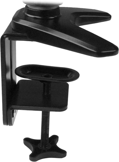 StarTech.com Laptop Monitor Stand - Computer Monitor Stand - Full Motion Articulating - VESA Mount Monitor Desk Mount (ARMUNONB) Black Dual Arms - Monitor &amp; Laptop