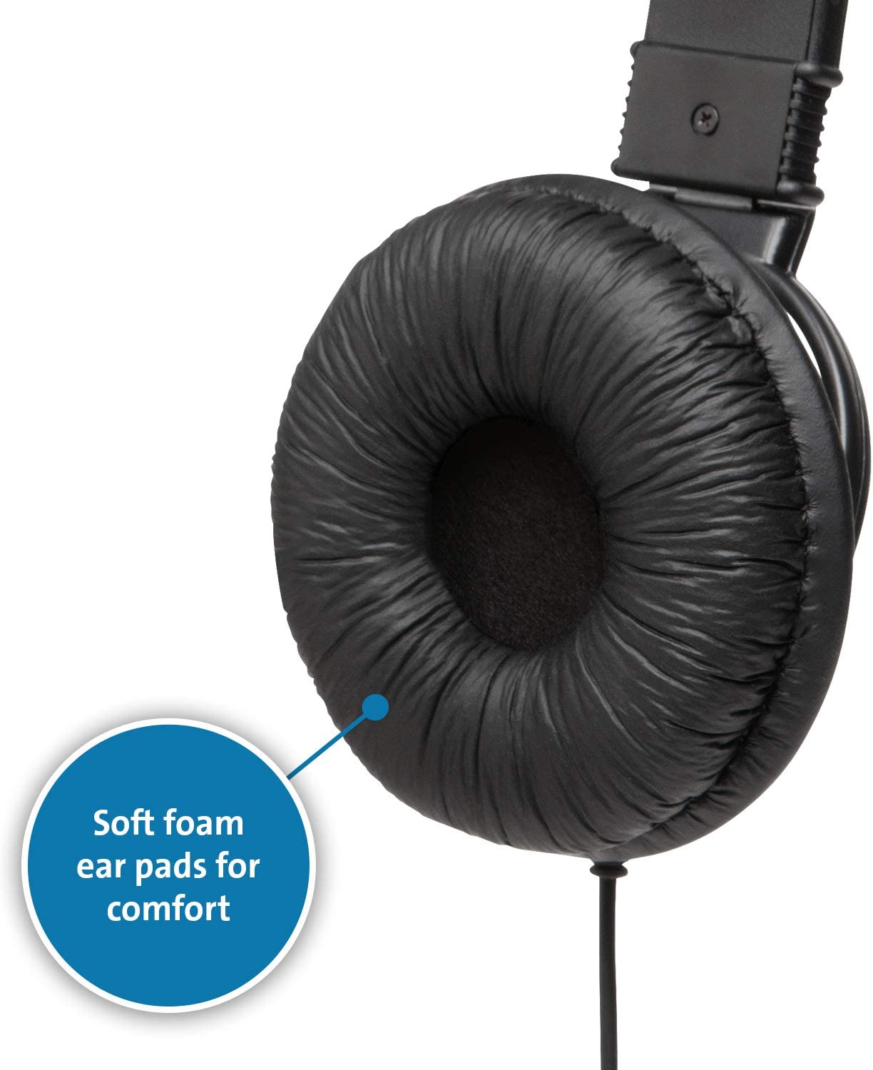Kensington Hi-Fi Headphones with Microphone (K97603WW), Black, Universal