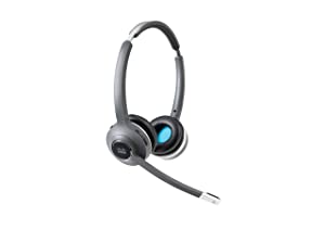 Cisco Headset 562, Wireless Dual On-Ear DECT Headset with Multi-Source Base for US &amp; Canada, Charcoal, 1-Year Limited Liability Warranty (CP-HS-WL-562-M-US=)