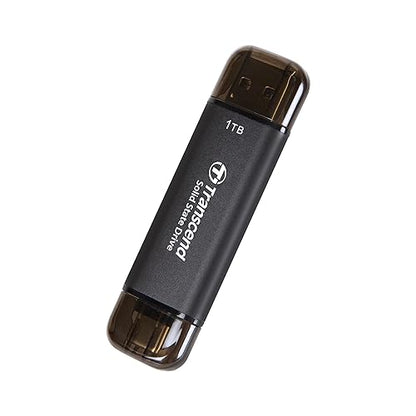 Transcend 1TB Portable SSD, ESD310C, USB 10Gbps with Type-C and Type-A TS1TESD310C