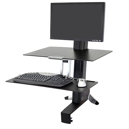 Ergotron Workfit-S Sit-Stand Workstation for Mid-Size Monitor, Hd, With Worksurface and L