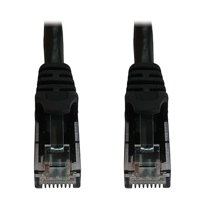 Tripp Lite Cat6a 10G Ethernet Cable, Snagless Molded UTP Network Patch Cable (RJ45 M/M), Black, 6 inches / 15.2 Centimeters, Manufacturer's Warranty (N261-06N-BK)