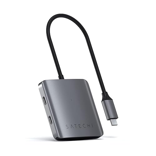Satechi USB C Hub – 4 Ports USBC Hub - USB C Hub Multiport Adapter - Data Transfer Only (No Charging/Video) – USBC Hub for MacBook Pro/Air M2, M1 Pro & Max, iPad Pro M2, iPad Air M1