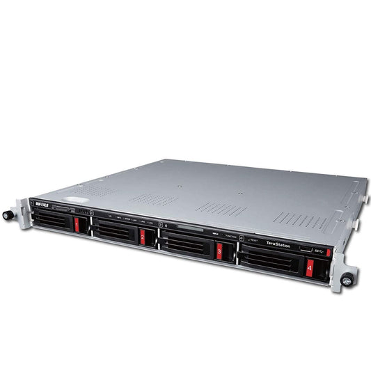 BUFFALO TeraStation 5410RN Rackmount NAS 16TB (4x4TB) with HDD NAS Hard Drives Included 10GbE / 4 Bay/RAID/iSCSI/NAS/Storage Server/NAS Server/NAS Storage/Network Storage/File Server TeraStation 5410 Rackmount 4 Drive Bays 16 TB