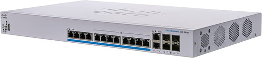 Cisco Business CBS350-12NP-4X Managed Switch | 12 Port 5GE | PoE | 2x10G Combo | 2x10G SFP+ | Limited Lifetime Hardware Warranty (CBS350-12NP-4X-NA) 12-port 5GE / PoE+ / 375W / 4 x 10G uplinks