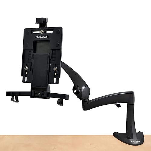 Ergotron – Neo-Flex Single Tablet Arm, VESA Desk Mount – for Tablets Up to 10 Inches, 0 to 2.5 lbs – Black