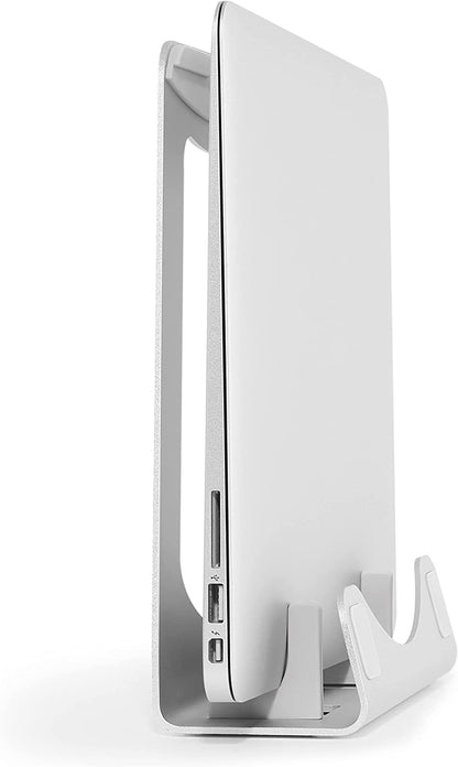 Startech Laptop Stand - 2-in-1 Laptop Riser Stand or Vertical Stand - Ideal for Ultrabooks &amp; MacBook Pro/Air - Ergonomic Angled Notebook Holder for Office Desk - Silver, Aluminum (LTSTND2IN1)