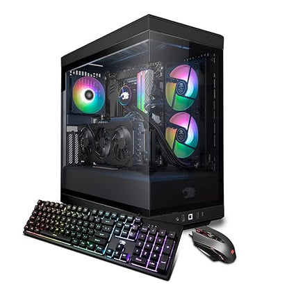iBUYPOWER - Y40 Gaming Desktop - Intel Core i7-13700KF - NVIDIA GeForce RTX 4070 12GB - 32GB DDR5 RAM - Z790 Motherboard - 1TB NVMe SSD - Black
