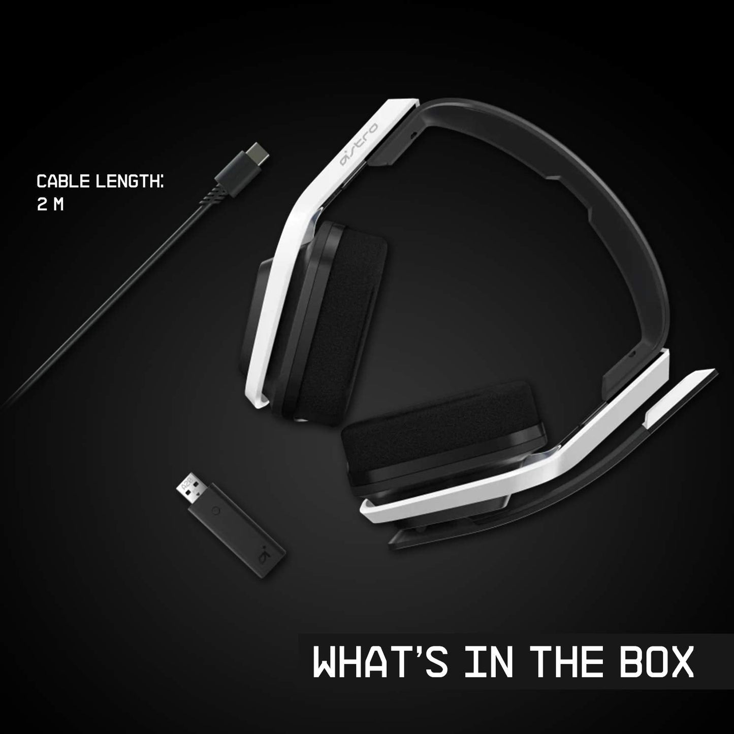 ASTRO Gaming A20 Wireless Headset Gen 2 for PlayStation 5, PlayStation 4, PC &amp; Mac - White/Blue PS5, PS4, PC/Mac Headset Only