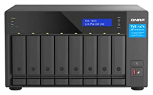QNAP TVS-h874-i7-32G-US 8 Bay High-Speed Desktop NAS with M.2 PCIe Slots, 12th Gen Intel Core CPU, up to 64GB DDR4 RAM, 2.5 GbE Networking and PCIe Gen 4 expandability (Diskless) Intel core i7 8 Bay TVS-x74