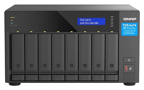 QNAP TVS-h874X-i9-64G SAN/NAS Storage System - 1 x Intel Core i9 i9-12900 Hexadeca-core (16 Core) - 8 x HDD Supported - 0 x HDD Installed - 8 x SSD Supported - 0 x SSD Installed - 64 GB RAM DDR4 SDRAM
