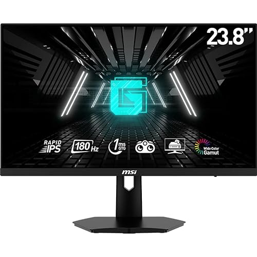 MSI FHD Rapid IPS Gaming Free Sync 1ms 1920 x 1080 180Hz Refresh Rate 24 Gaming Monitor (Optix G244F E2)