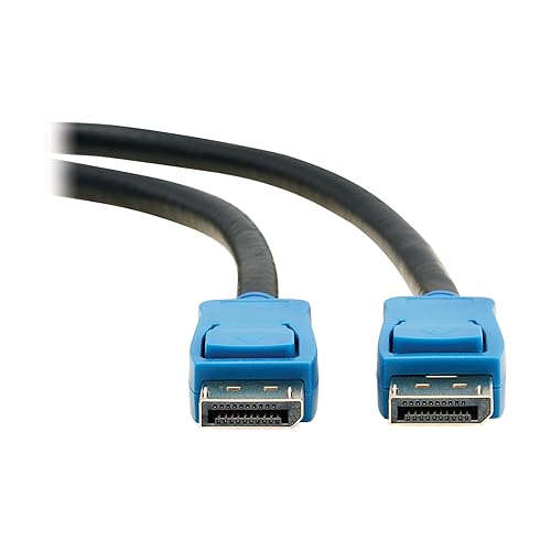 Tripp Lite Series 8K DisplayPort Cable 1.4 with Latching Connectors, 20 Feet / 6.1 Meters, Up to 8K@60Hz or 4K@120Hz, Double Shielding, HDR 4:4:4, Lifetime Manufacturer's Warranty (P580-020-8K6)
