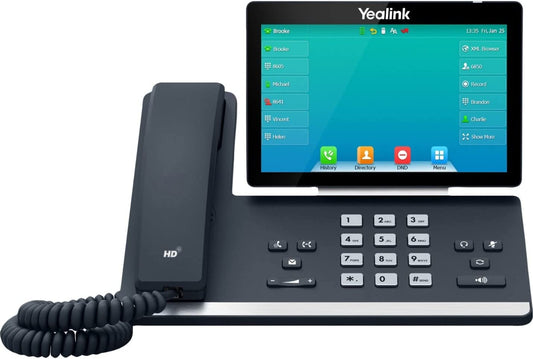 Yealink SIP-T57W IP Phone - Corded/Cordless - Corded/Cordless - Wi-Fi, Bluetooth - Wall Mountable, Desktop - Classic Gray