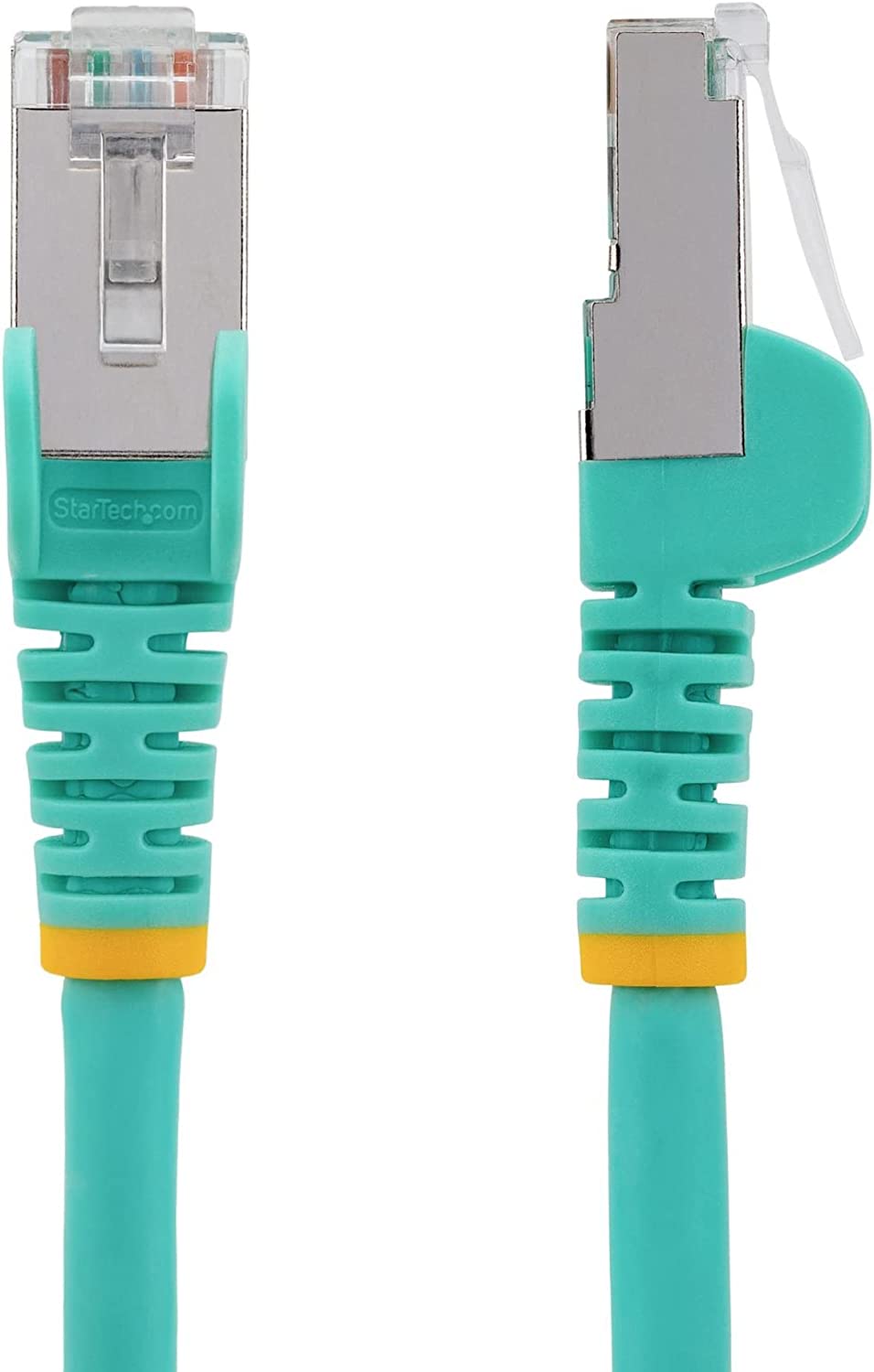 StarTech.com 5ft CAT6a Ethernet Cable - Low Smoke Zero Halogen (LSZH) - 10 Gigabit 500MHz 100W PoE RJ45 S/FTP Aqua Network Patch Cord Snagless w/Strain Relief (NLAQ-5F-CAT6A-PATCH)