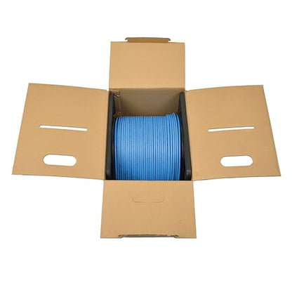 Tripp Lite Cat6 Bulk Solid-Core Cable, Plenum-Rated PVC (CMP), Gigabit, Blue, 1000' (N224-01K-BL)