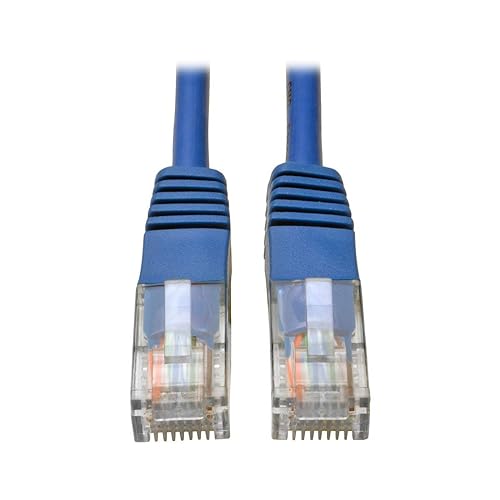 Tripp Lite Cat5e 350MHz Molded Patch Cable (RJ45 M/M) - Blue, 14-ft.(N002-014-BL) 14 feet Blue