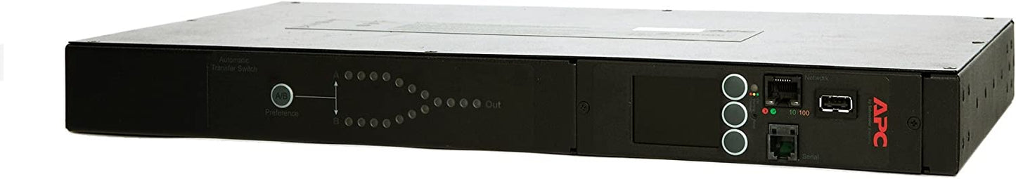 APC Schneider Electric ATS 12-Outlet Automatic Transfer Switch Model AP4421