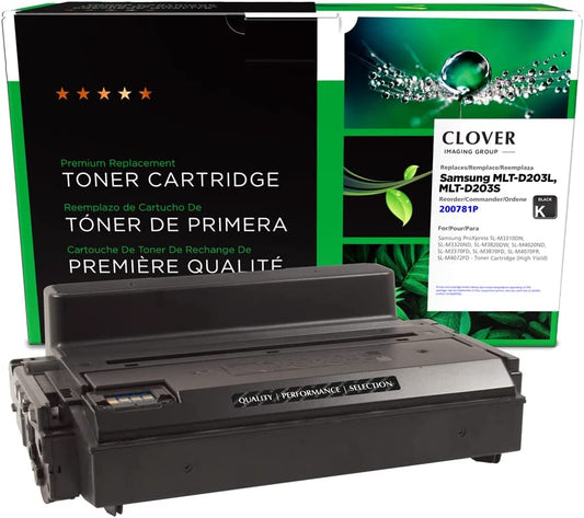Clover imaging group Clover Remanufactured Toner Cartridge Replacement for Samsung MLT-D203L/MLT-D203S | Black | High Yield Black 5,000