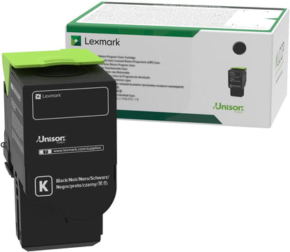 Lexmark 78C10K0 Return Program Cartridge Toner, Standard, Black
