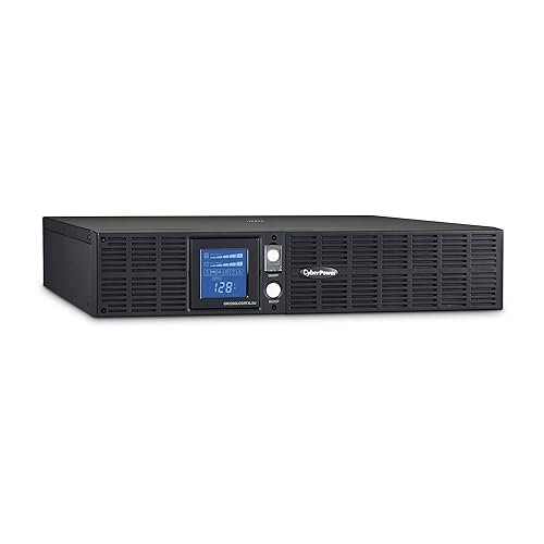 CyberPower OR2200LCDRTXL2U Smart App LCD UPS System, 2100VA/1650W, 8 Outlets, AVR, 2U Rack/Tower 2200VA XL