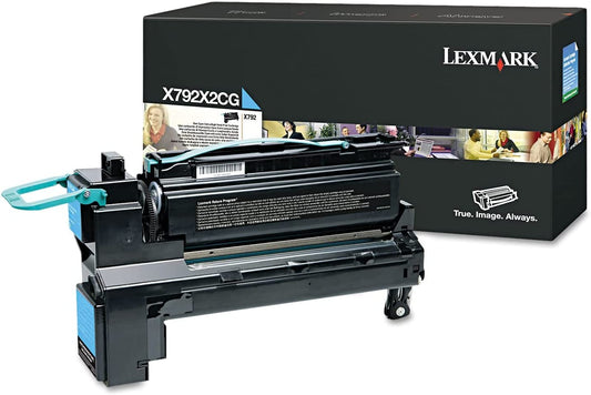 Lexmark Extra High Yield Cyan Toner Cartridge, 20000 Yield, for Use in Model X792/XS796 (X792X2CG)