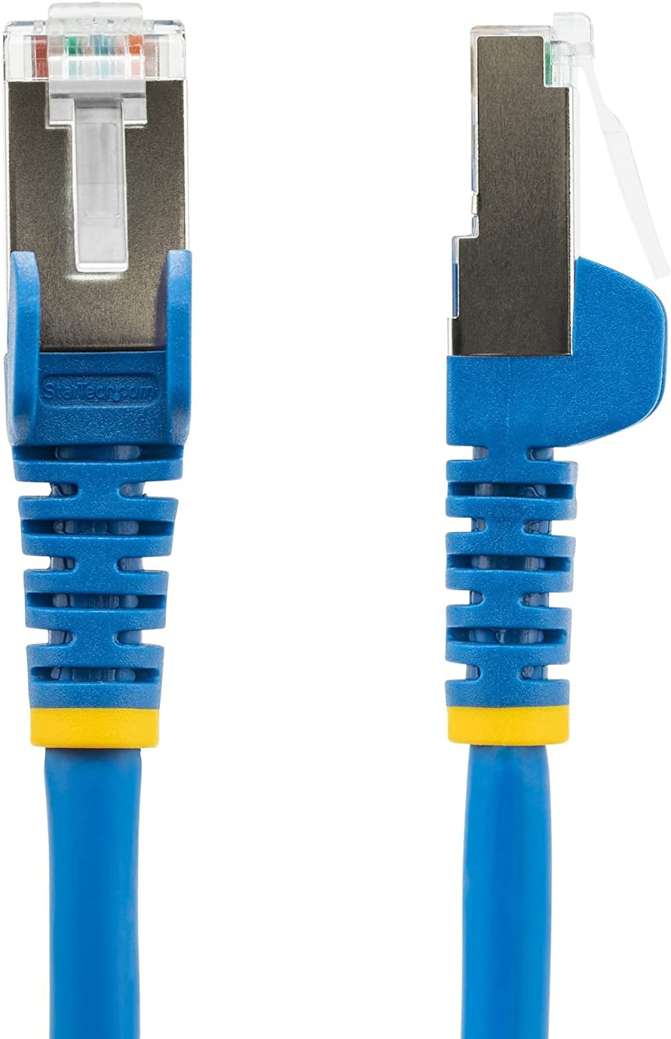 StarTech.com 35ft CAT6a Ethernet Cable - Low Smoke Zero Halogen (LSZH) - 10 Gigabit 500MHz 100W PoE RJ45 S/FTP Blue Network Patch Cord Snagless w/Strain Relief (NLBL-35F-CAT6A-PATCH)