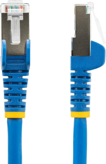 StarTech.com 15ft CAT6a Ethernet Cable - Low Smoke Zero Halogen (LSZH) - 10 Gigabit 500MHz 100W PoE RJ45 S/FTP Blue Network Patch Cord Snagless w/Strain Relief (NLBL-15F-CAT6A-PATCH)