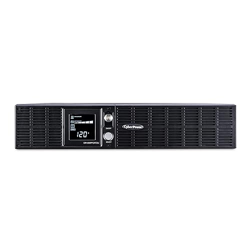 CyberPower OR1000PFCRT2U PFC Sinewave UPS System, 1000VA/700W, 8 Outlets, AVR, 2U Rack/Tower