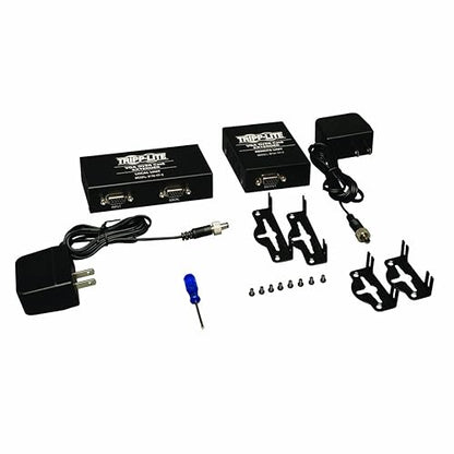 Tripp Lite by Eaton VGA over Cat5/6 Extender Kit, Box-Style Transmitter/Receiver for Video, Up to 1000 ft. (305 m), TAA - 1 Input Device - 2 Output Device - 1000 ft Range - 2 x Network (RJ-45) - 1 x VGA In - 2 x VGA Out - 1920 x 1440 - Twisted Pair