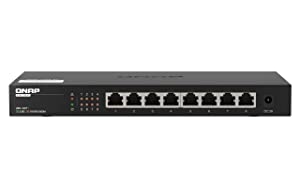 QNAP 8-Port 2.5GbE Plug &amp; Play unmanaged Network Switch (QSW-1108-8T-US) 8-Port QSW-1108-8T