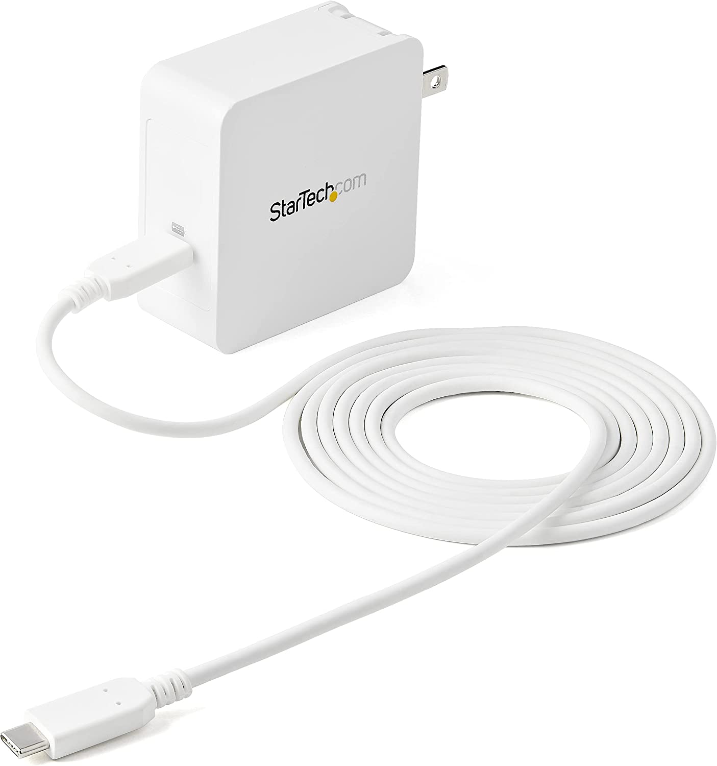 Startech 1 Port USB C Wall Charger - 60W Power Delivery - USB C Power Adapter for Laptop or Cell Phone (WCH1C)