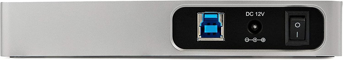 StarTech.com 7 Port USB C Hub with Fast Charge Port - USB-C to 5X USB-A 2X USB-C (USB 3.0 SuperSpeed 5Gbps) - Self Powered USB 3.1 Gen 1 Type-C Hub w/Power Adapter - Desktop/Laptop Hub (HB30C5A2CSC) 0.9"x2.6"x5.9" Black, Silver