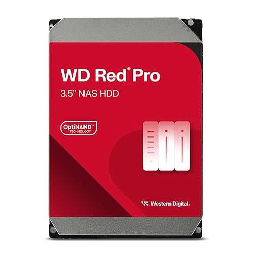 Western Digital 26TB WD Red Pro NAS Internal Hard Drive HDD - 7200 RPM, SATA 6 Gb/s, CMR, 512 MB Cache, 3.5" - WD260KFGX