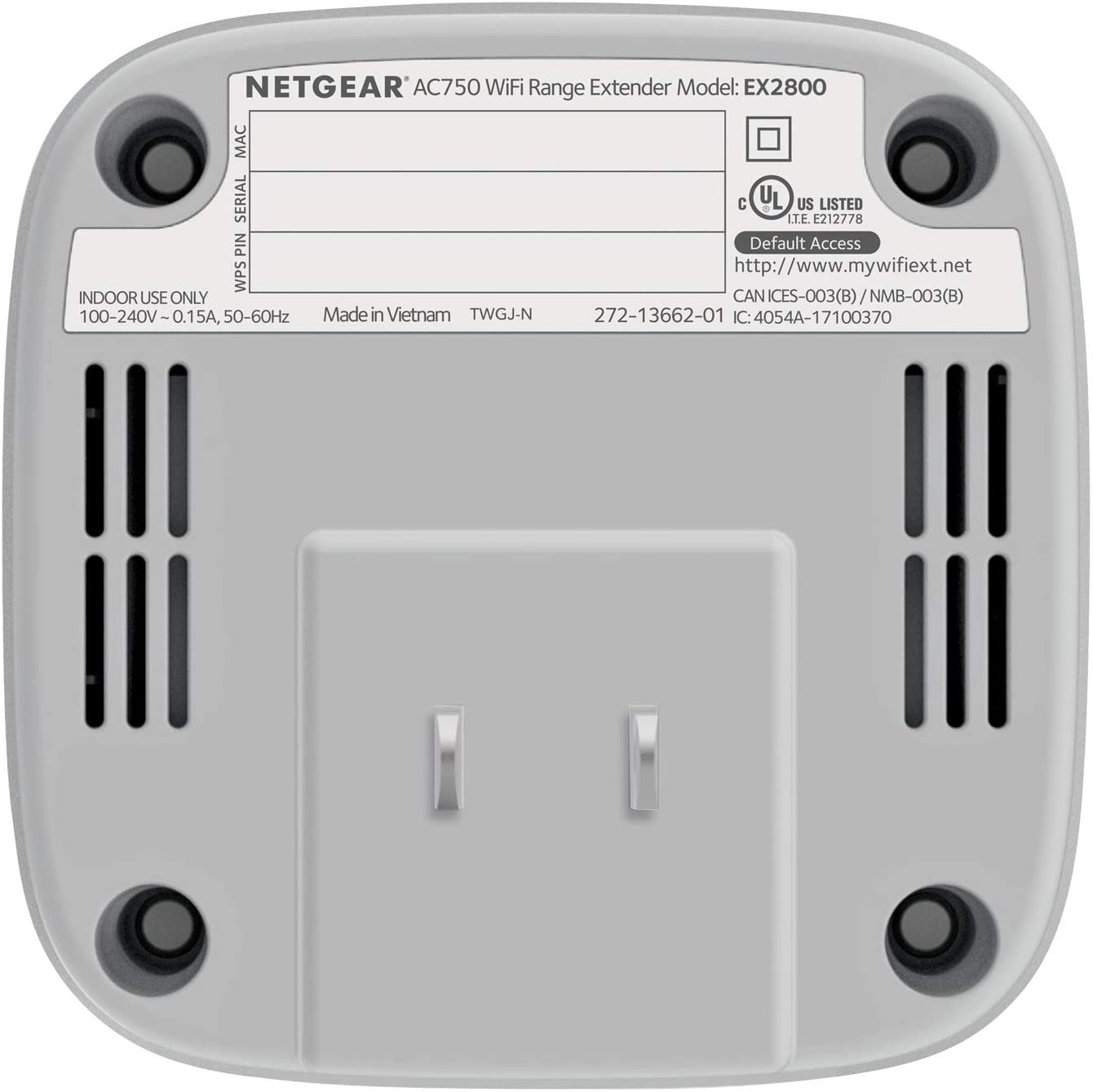 NETGEAR WiFi Range Extender EX2800 - Coverage up to 1200 sq.ft. and 20 Devices AC750
