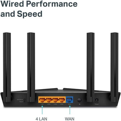 TP-Link AX1500 Smart WiFi 6 Router (Archer AX10) – 802.11ax Router, 4 Gigabit LAN Ports, Dual Band AX Router,Beamforming,OFDMA, MU-MIMO, Parental Controls, Works with Alexa AX1500 WiFi 6 Router