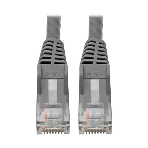 Tripp Lite N201-06N-GY Cat6 Gigabit Ethernet Snagless Molded Patch Cable 24 AWG 550MHz Premium UTP, Gray, RJ45 M/M 6