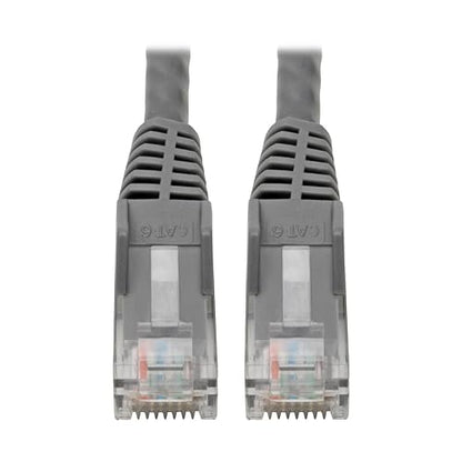 Tripp Lite N201-06N-GY Cat6 Gigabit Ethernet Snagless Molded Patch Cable 24 AWG 550MHz Premium UTP, Gray, RJ45 M/M 6
