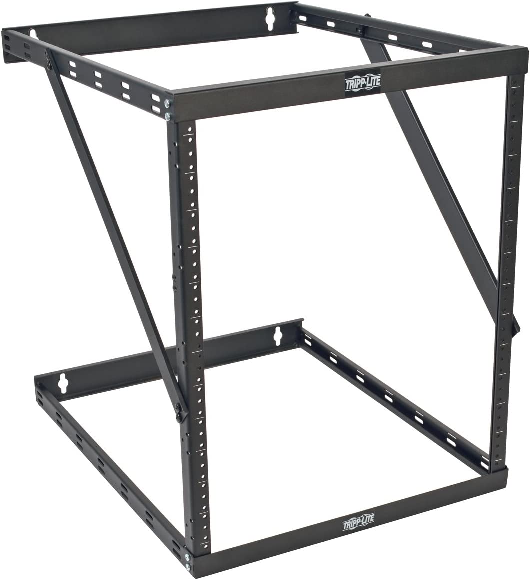 Tripp Lite 8U/12U/22U Expandable Wall-Mount 2-Post Open Frame Rack, Adjustable Network Equipment Rack, UPS Depth, 23.5" Deep (SRWO8U22DP) Expandable (Deep) Rack