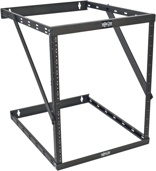 Tripp Lite 8U/12U/22U Expandable Wall-Mount 2-Post Open Frame Rack, Adjustable Network Equipment Rack, UPS Depth, 23.5" Deep (SRWO8U22DP) Expandable (Deep) Rack