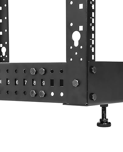 Intellinet 45U 19" 4 Post Open Frame Server Wall Mount Rack - Flatpacked, Antistatic Powder Coated Steel – for IT Network Equipment & AV Devices – 3 Yr Mfg Warranty – 716406 45U 4 Post - Flatpacked