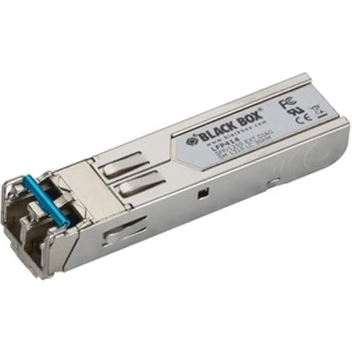 Black Box Sfp, 1250-Mbps Fiber With Extended Diagnostics, 1310-Nm Single-Mode, Lc, 30 Km
