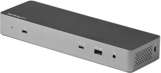 StarTech.com Thunderbolt 3 Dock w/ USB-C Host Compatibility - Dual 4K 60Hz DisplayPort 1.4 or Dual HDMI 2.0 Monitors - Single 8K - TB3/USB-C Laptop Docking Station - 96W PD, 5xUSB 10Gbps (TB3CDK2DH) 96W | DP 1.4