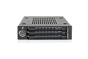 ICY DOCK Triple Bay 3X 2.5” SAS/SATA HDD &amp; SSD Mobile Rack for External 3.5” Drive Bay | ToughArmor MB993SK-B